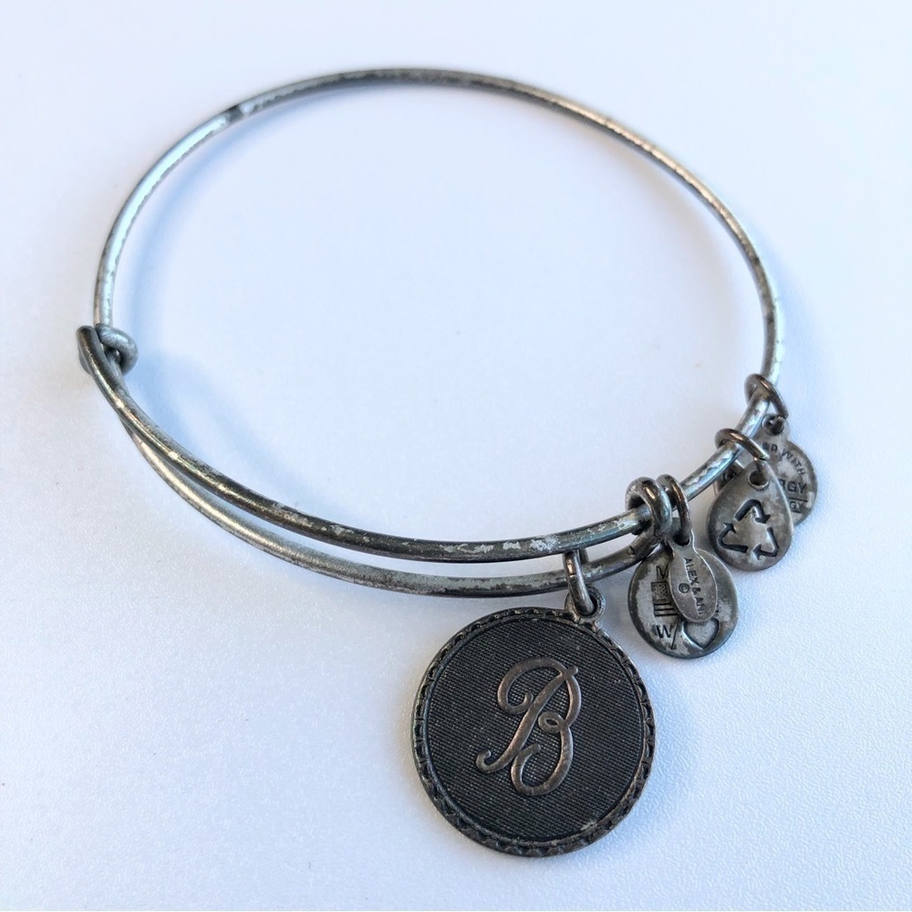 Alex and Ani monogram initial "B" bangle bracelet